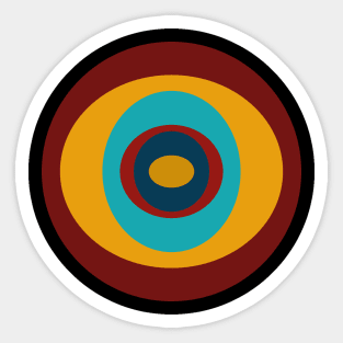 Pop Mod Circles #7 Sticker